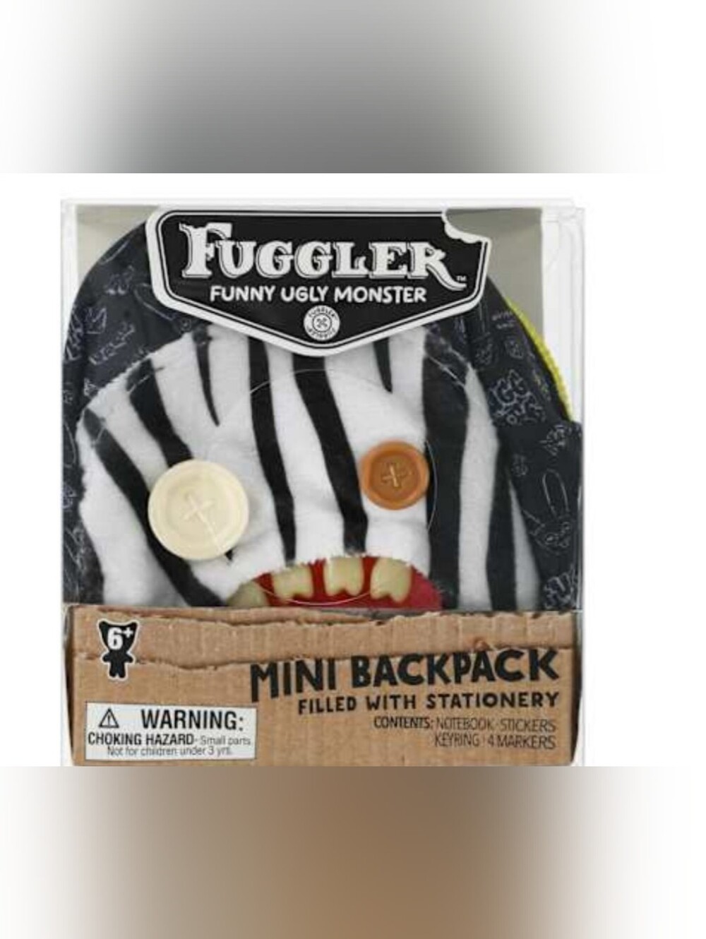 Fuggler Funny Ugly Monster Mini Backpack - Black & White